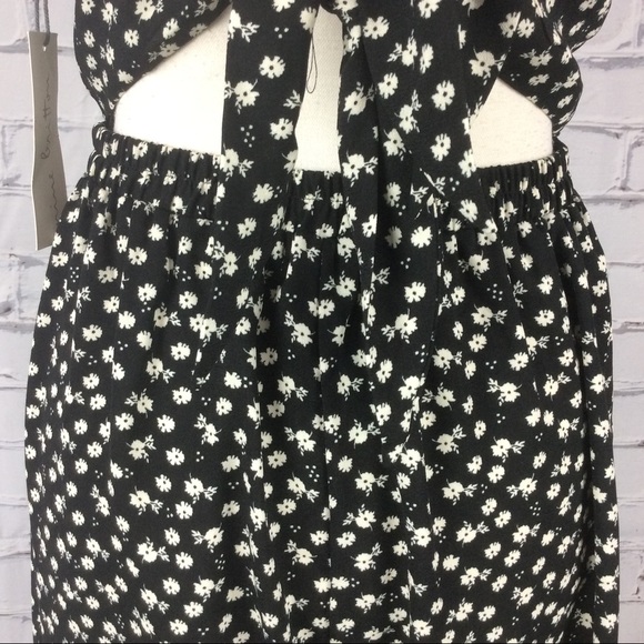 Nine Britton Black Floral Jumpsuit, Size L - Picture 8 of 11